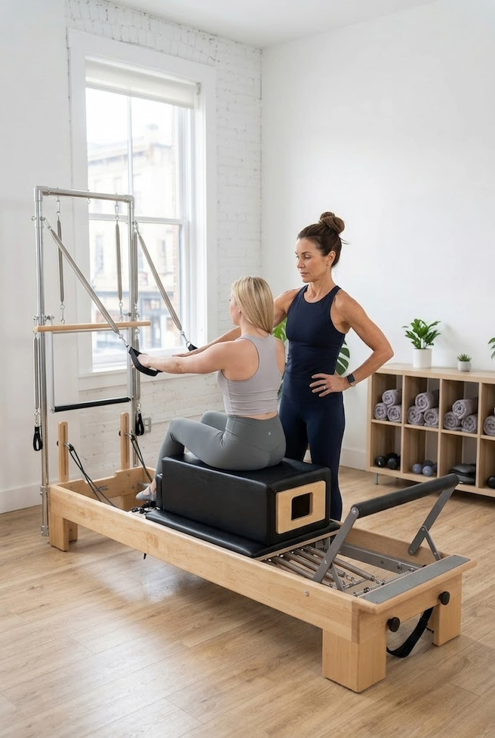 Istruttrice Pilates al Reformer