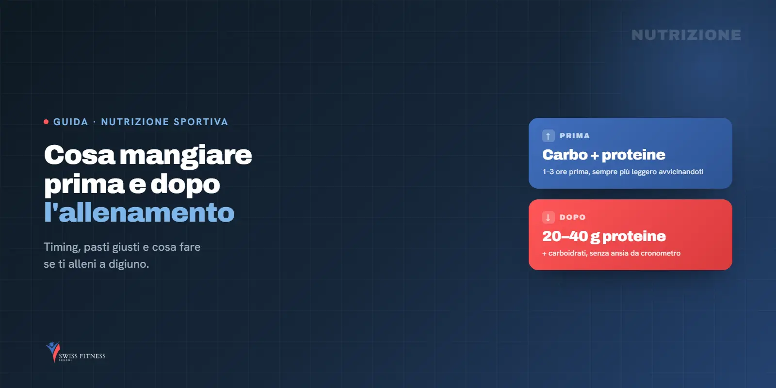 Cosa mangiare prima e dopo l'allenamento