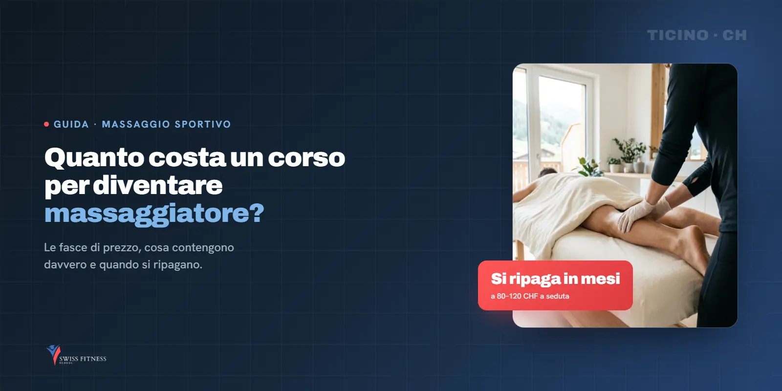 Quanto costa un corso per diventare massaggiatore?