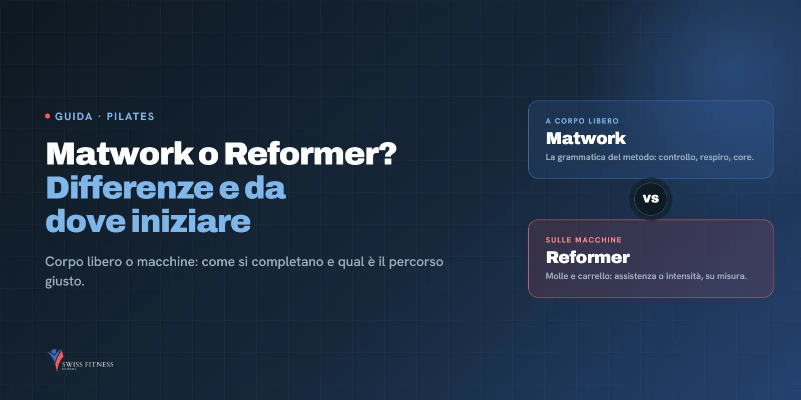 Matwork o Reformer: differenze e da dove iniziare